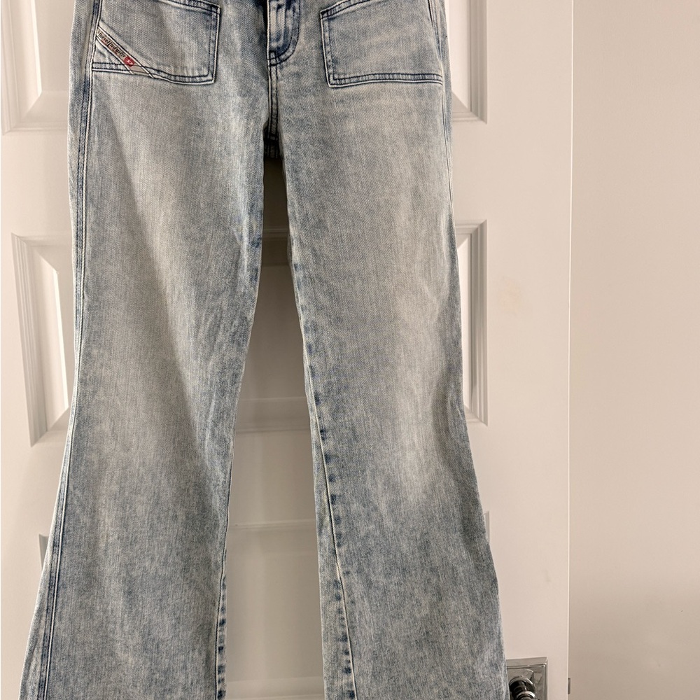 Diesel Light Blue Flare Jeans